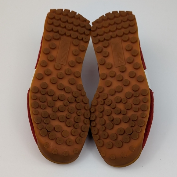 Puma Red White Foam Gum Sole Suede Nylon Easy Rider Vintage Sneakers - 8 - Picture 11 of 11